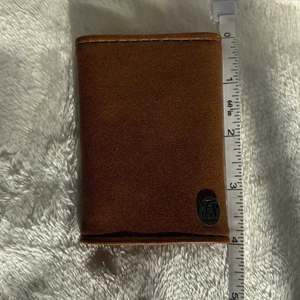 Vintage FS Originals Leather 8 Hook Key Holder Wallet Brown Snap Key Case